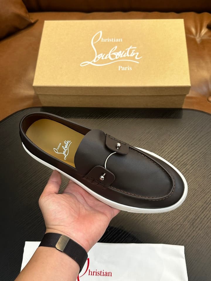 Christian Louboutin Men's Casual Sneakers in All White