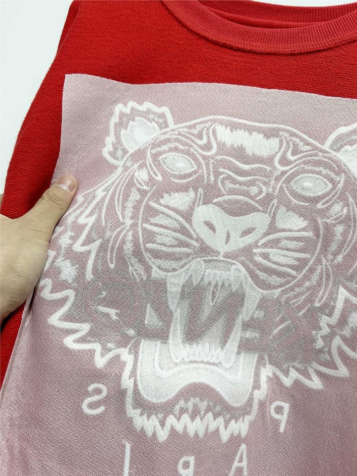 Kenzo Unisex Tiger Embroidered Sweatshirt in Black