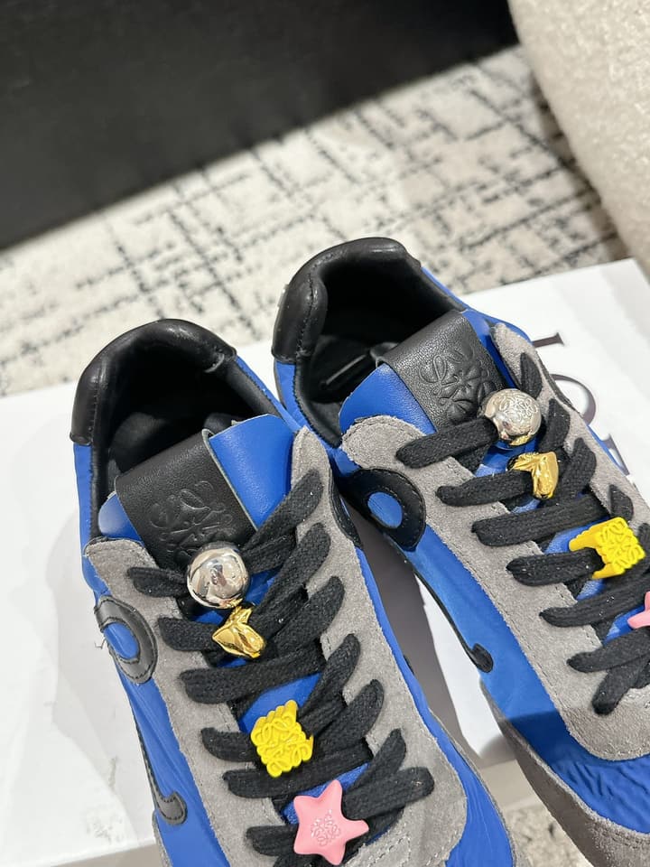 Loewe Ballet Runner 2.0 Unisex Sneakers – 2025 Collection in White And Light Blue