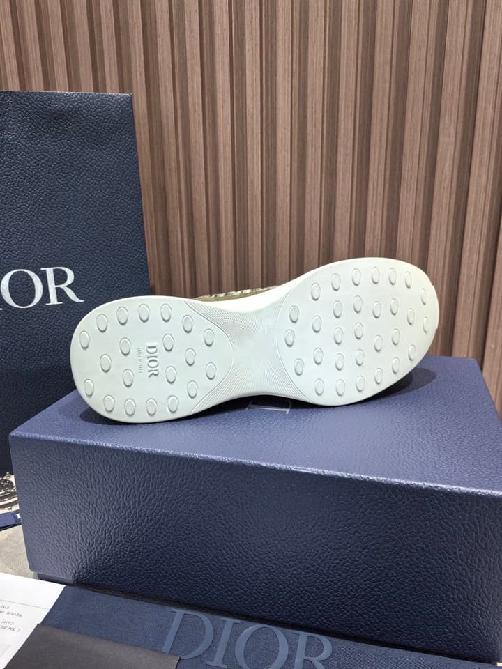 Dior Men's Leather Sneakers – New Collection in All Black
