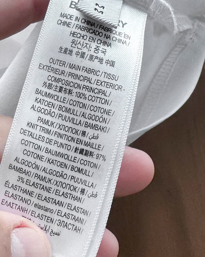 Burberry Embroidered Mercerized Cotton T-Shirt in Black