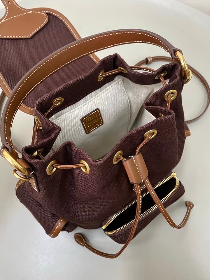 Miu Miu Canvas Backpack