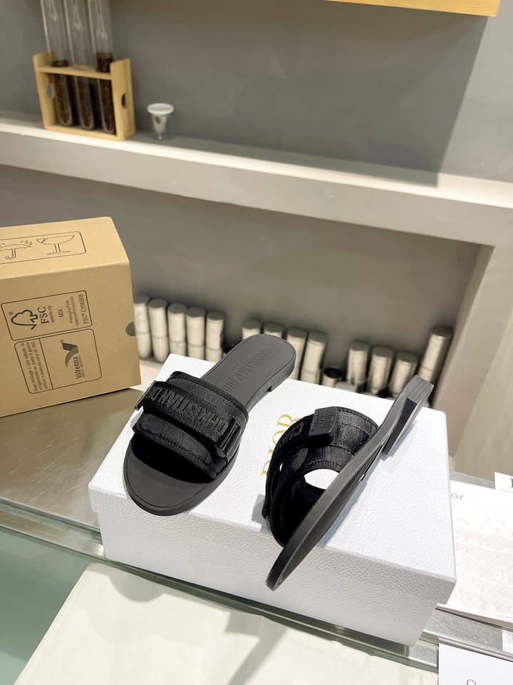 Dior Velcro Strap Sandals – 2024 Collection