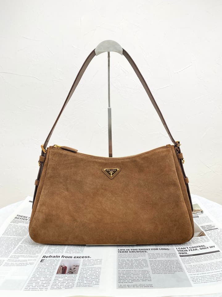Prada Suede Shoulder Bag
