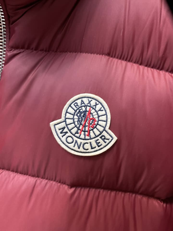 Moncler Stand Collar Embossed Down Jacket – Limited Edition in Black