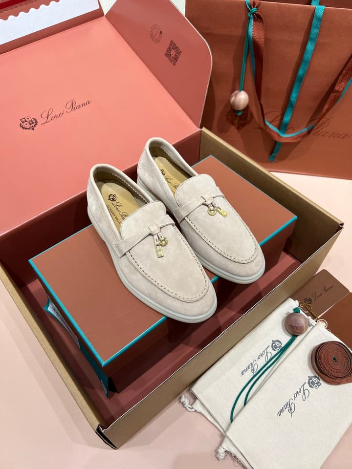 Loro Piana Classic Suede Mules