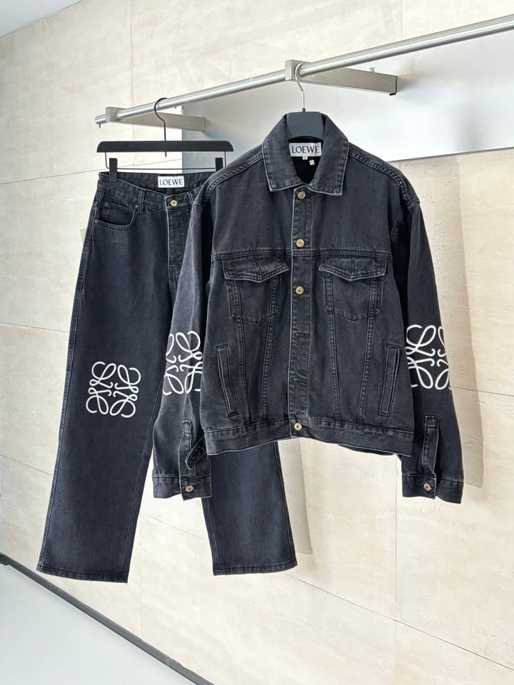 Loewe Anagram Denim Jacket – 24FW in Black Denim