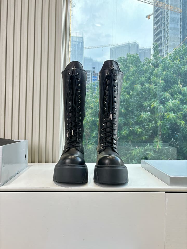 SMFK Platform Over-the-Knee Boots – 2025 Autumn/Winter Collection in Black