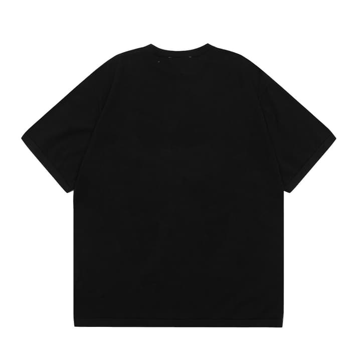 AMI Paris Classic Heart Embroidered Knit Short Sleeve – 2025SS in Black