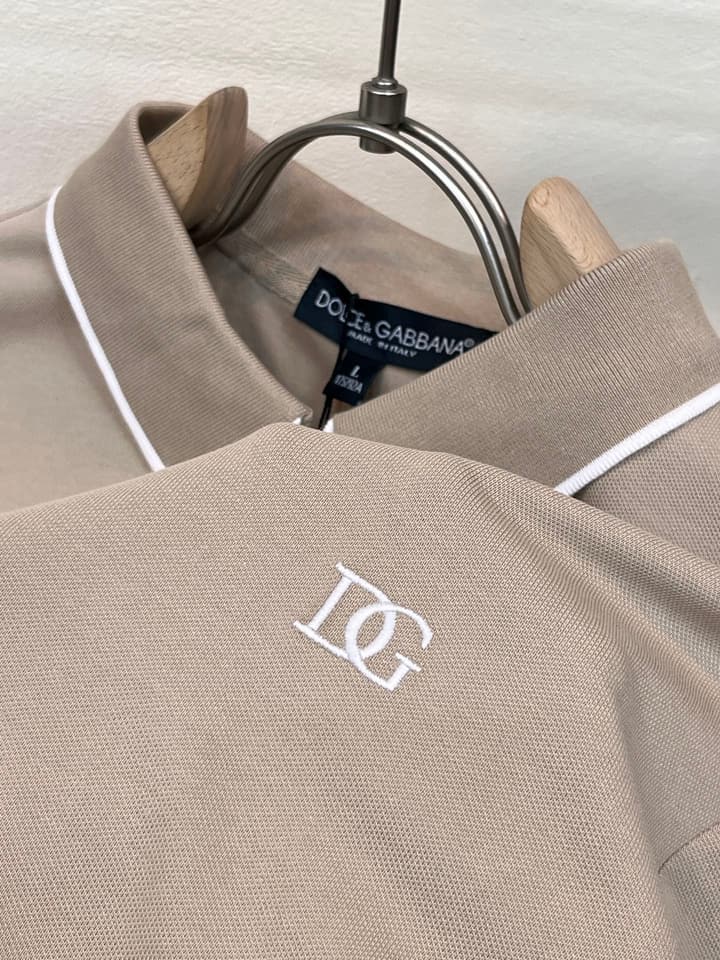 Dolce & Gabbana Embroidered Logo Pique Polo Shirt – 2026 Spring/Summer Collection in Classic Black