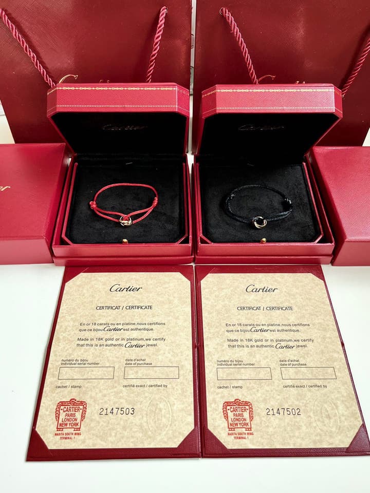 Cartier Trinity Adjustable Cord Bracelet