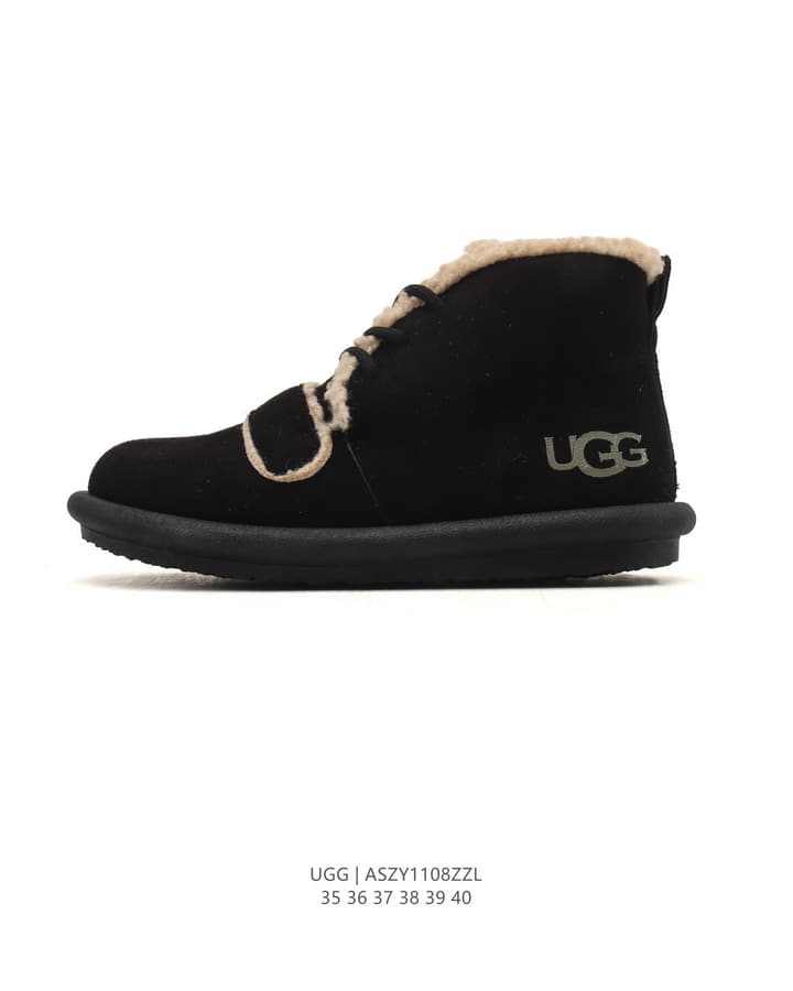 UGG Mid-Height Sheepskin Snow Boots in Light Taupe