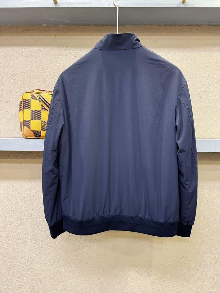 Loro Piana 2025 FW Imported Fabric Jacket – 2025FW in Dark Blue Jacket