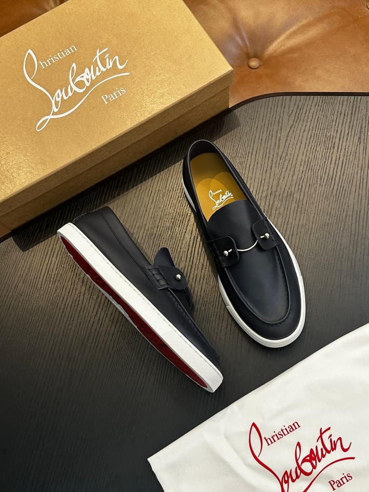 Christian Louboutin Men's Casual Sneakers in All White