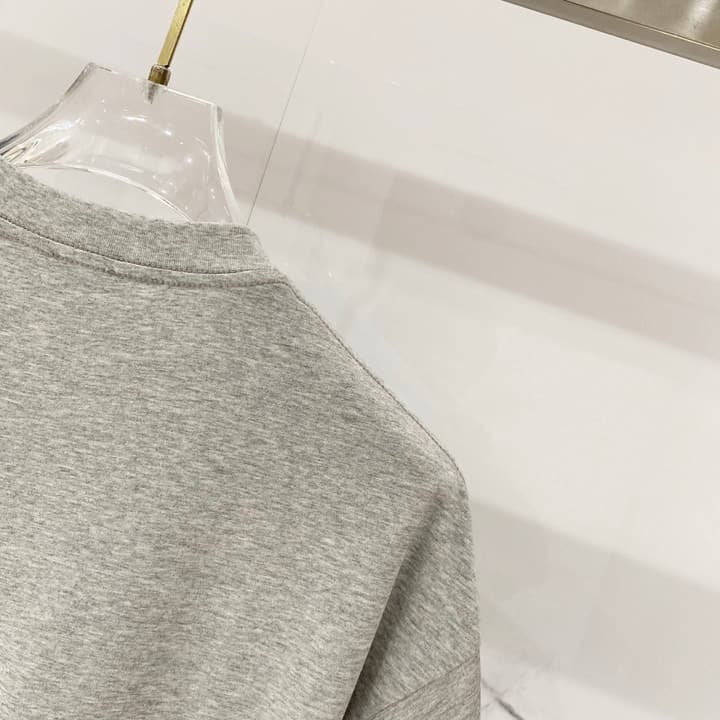 Loewe Rainbow Logo Embroidered Cotton T-Shirt in Classic Black