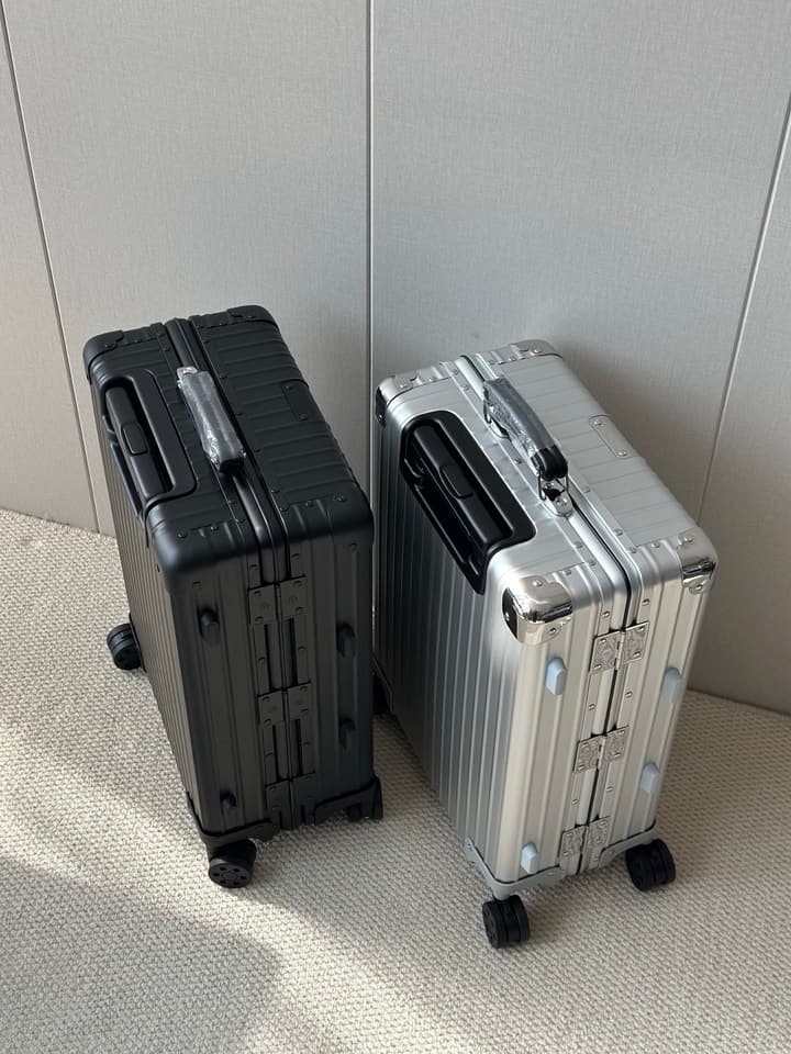 Rimowa 973 Retro Aluminum-Magnesium Luggage in Black