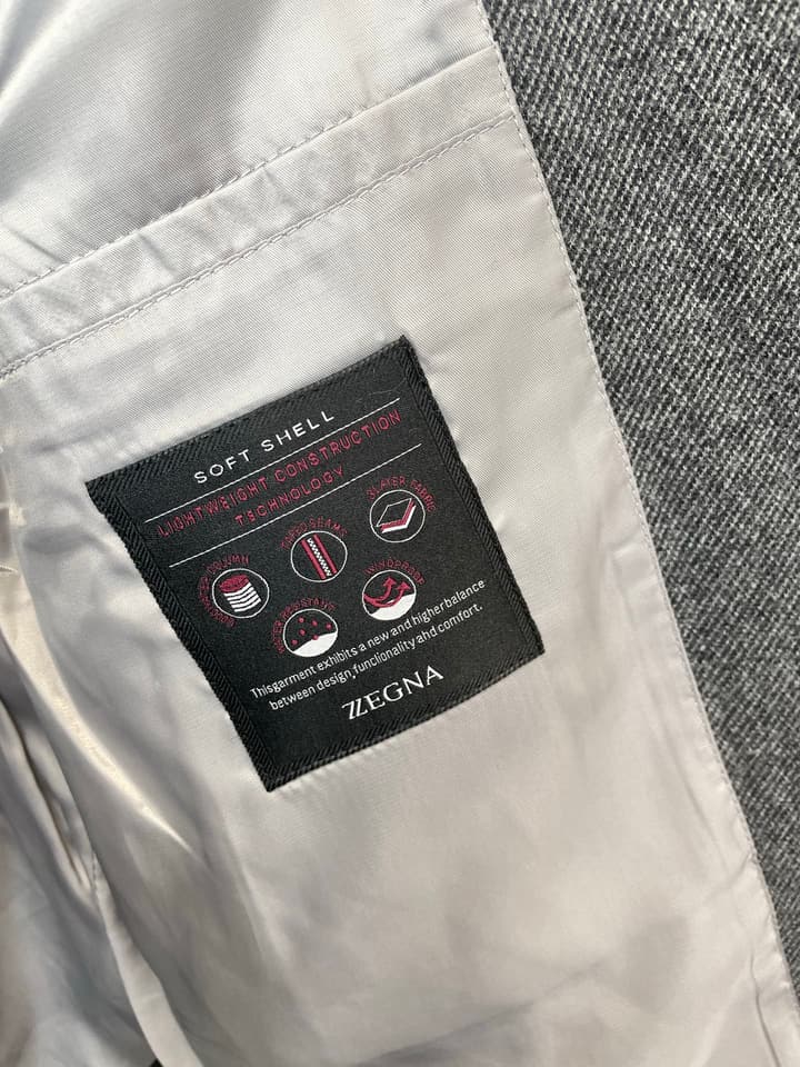 Zegna Casual Lapel Wool Jacket