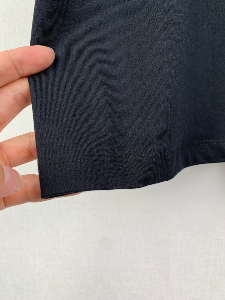 Saint Laurent Simple Logo Patch T-Shirt in Black