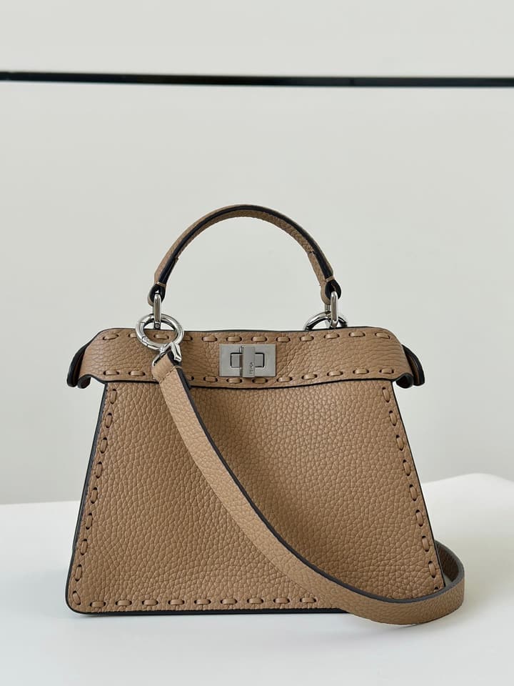 Fendi Peekaboo I See You Petite Satchel in Classic Black