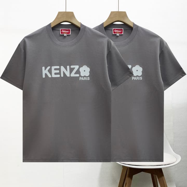 Kenzo Premium Grey Long-Sleeve Crewneck T-Shirt in Premium Grey