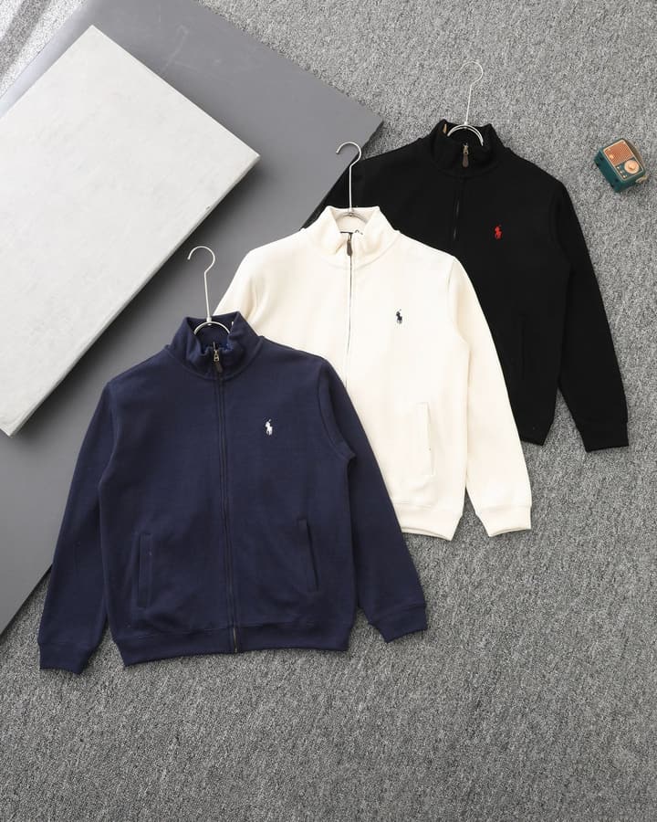 Ralph Lauren Old Money Full-Zip Sweatshirt – 25SS in Navy Blue