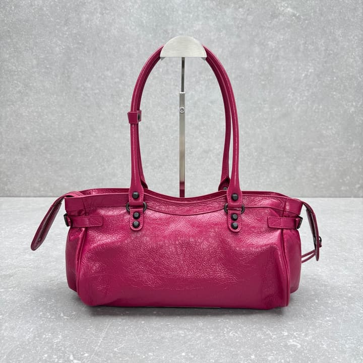 Balenciaga Le City East-West Motorcycle Bag – 2024 Early Autumn Collection in Classic Black