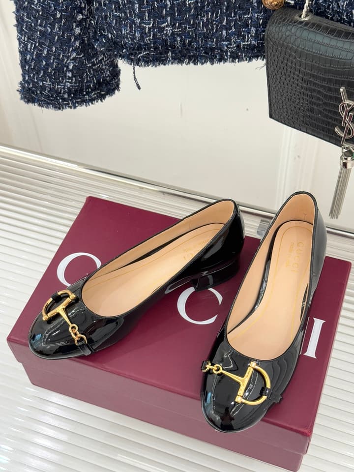 Gucci Horsebit Block Heel Pumps – 25FW in Deep Burgundy Patent Leather