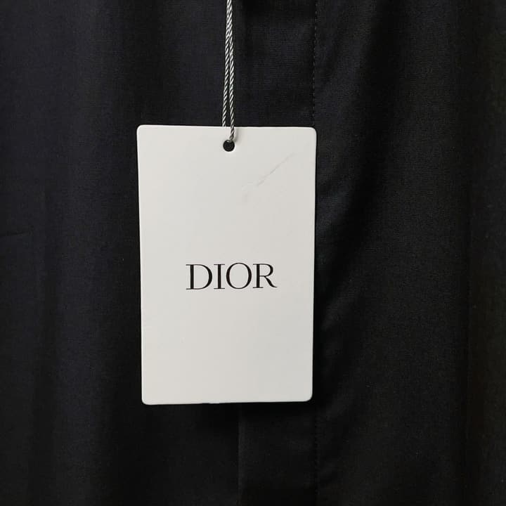 Dior Classic CD Metal Placket Shirt in Black
