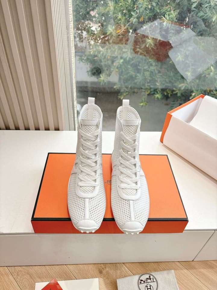 Hermès Bouncing Mesh Sneakers in Black