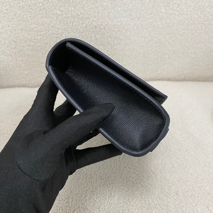 Saint Laurent Kate Classic Clutch Bag in Matte Black