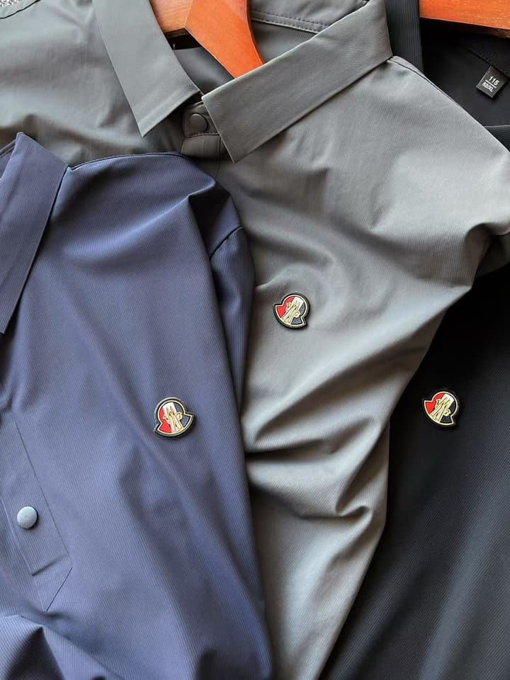 Moncler Seamless Ice Cotton Polo Shirt – 2024 Collection in Classic Black