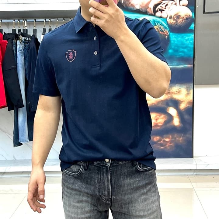 Brunello Cucinelli Short-Sleeved Polo Shirt – 2026 Spring/Summer Collection in Classic Black