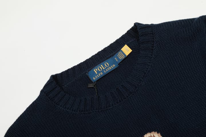 Ralph Lauren Bear Golf Knitted Sweater – Autumn/Winter Collection in Navy Blue Bear Martini