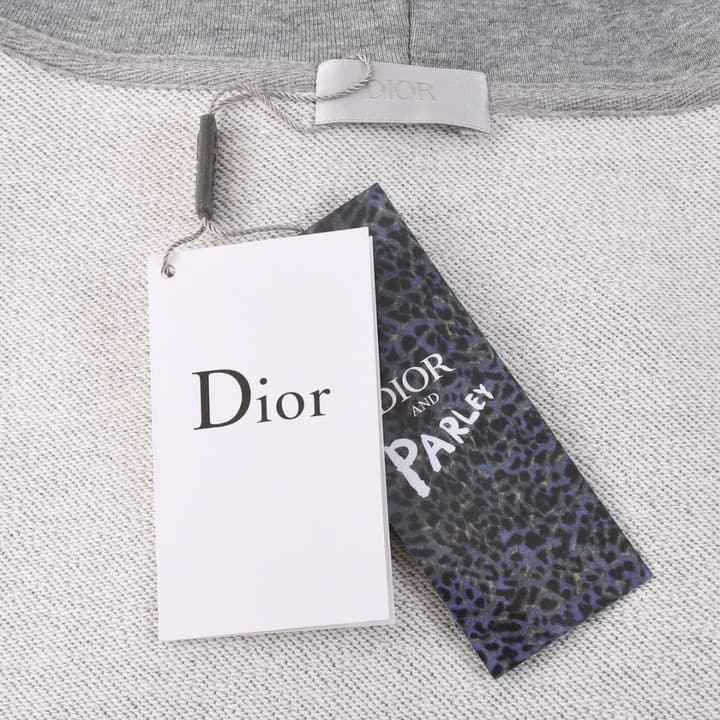 Dior CD Oblique Jacquard Knit Top – 25SS in Heather Gray Hoodie