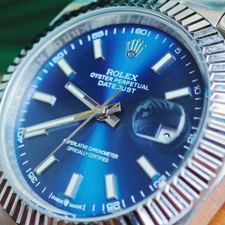 Rolex Datejust 41mm Blue Dial Oystersteel Watch
