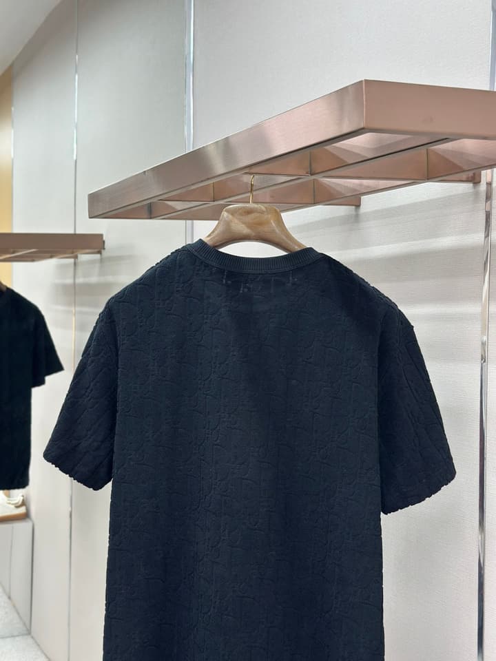 Dior Oblique Jacquard Loose Fit T-Shirt in Black
