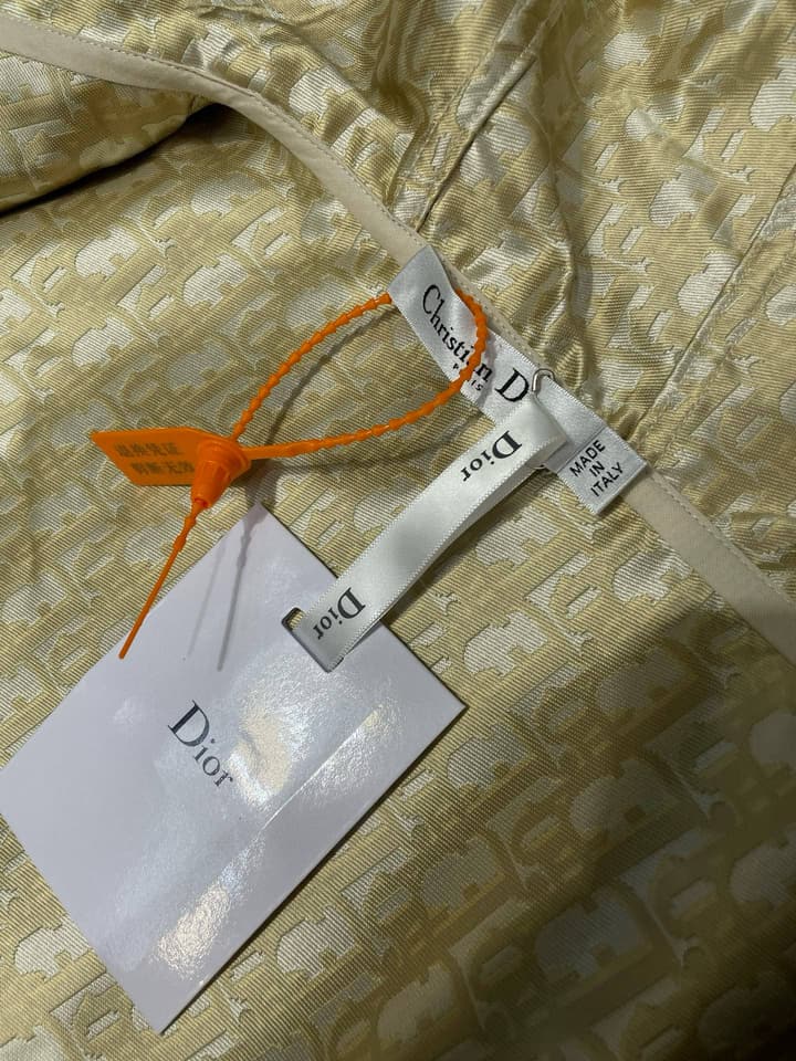 Dior Gold Oblique Jacquard Hooded Jacket – 25SS