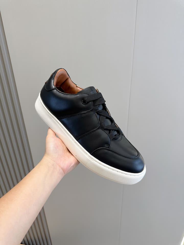 Zegna Tiziano Couture Sneakers in Black With Matching Laces