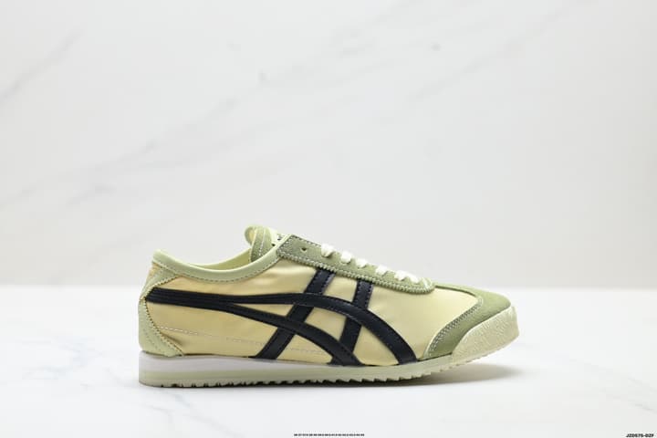 Onitsuka Tiger Mexico 66 Deluxe Nippon Made Sneakers in Beige With Taupe Stripes
