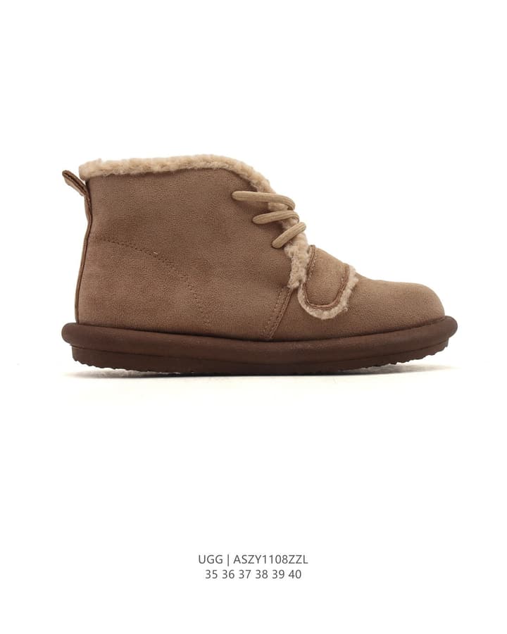 UGG Mid-Height Sheepskin Snow Boots in Light Taupe