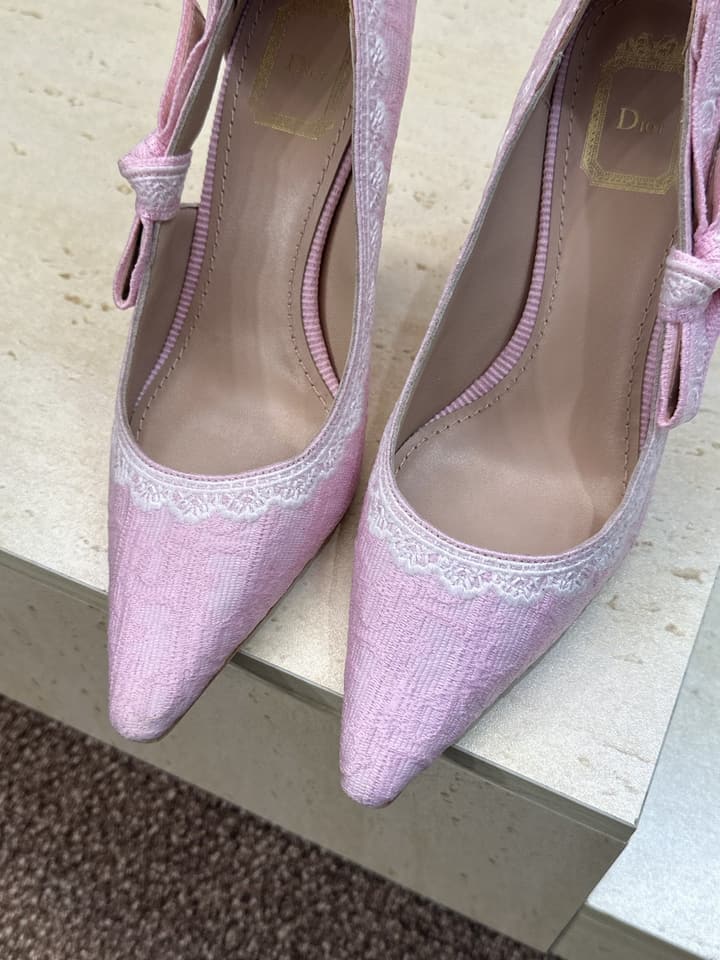 Dior J'Adior Dentelle Jelly Bow Pumps – 2026 Early Spring Collection in Black 6.5cm Heel