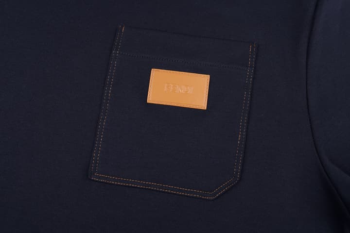 Fendi Leather Patch Logo Cotton T-Shirt – 26SS
