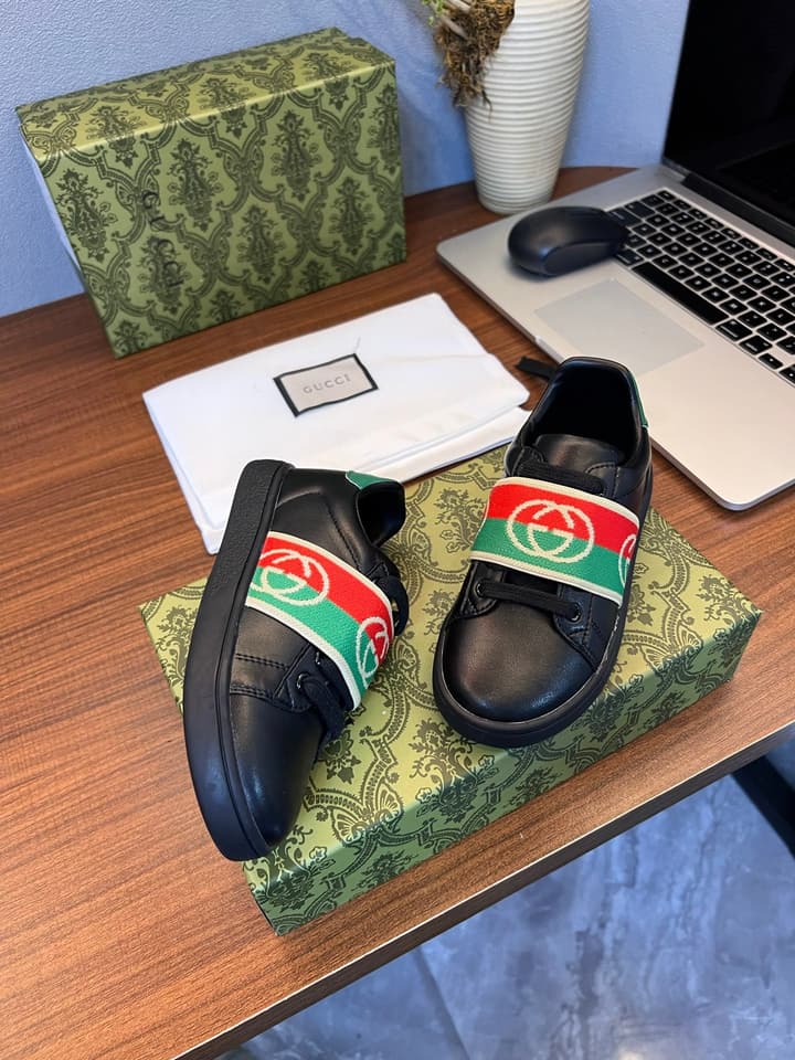 Gucci Kids Sheepskin-Lined Sneakers – Kids Collection