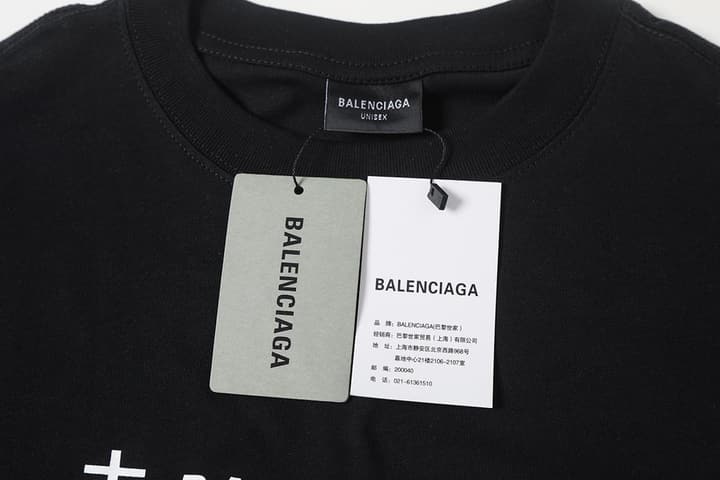 Balenciaga Alipay Collaboration Printed T-Shirt – 26SS in Classic Black