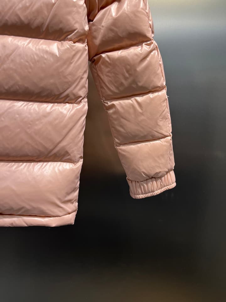Moncler Maya Short Down Jacket – Kids Collection in Cream White