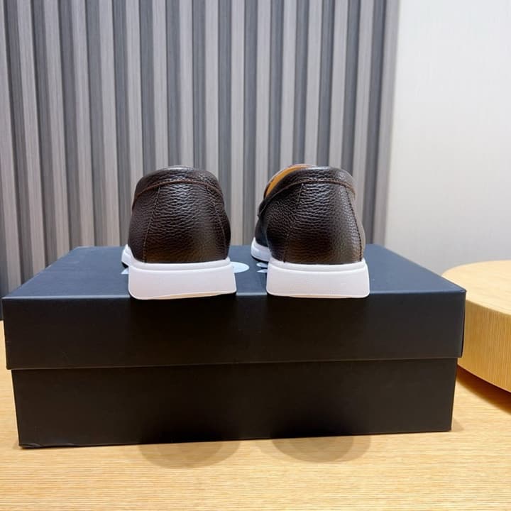 Boss Men's Luxury Leather Loafers in Black Leather
