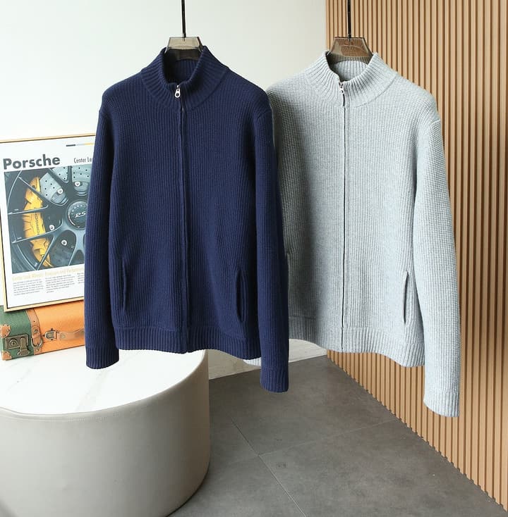 Loro Piana Premium Wool Sweater – 2025FW in Dark Navy Blue
