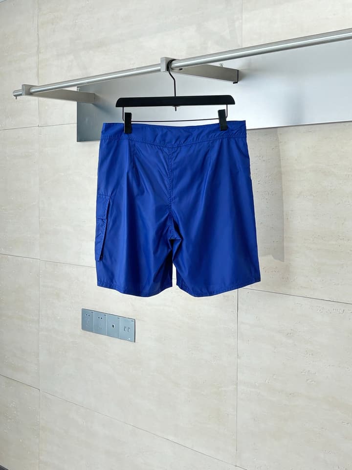 Dior CD Logo Embroidered Swim Trunks – Spring/Summer Collection in Royal Blue