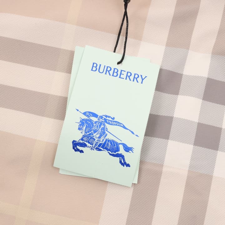 Burberry Twill Check Mesh-Lined Swim Trunks in Khaki