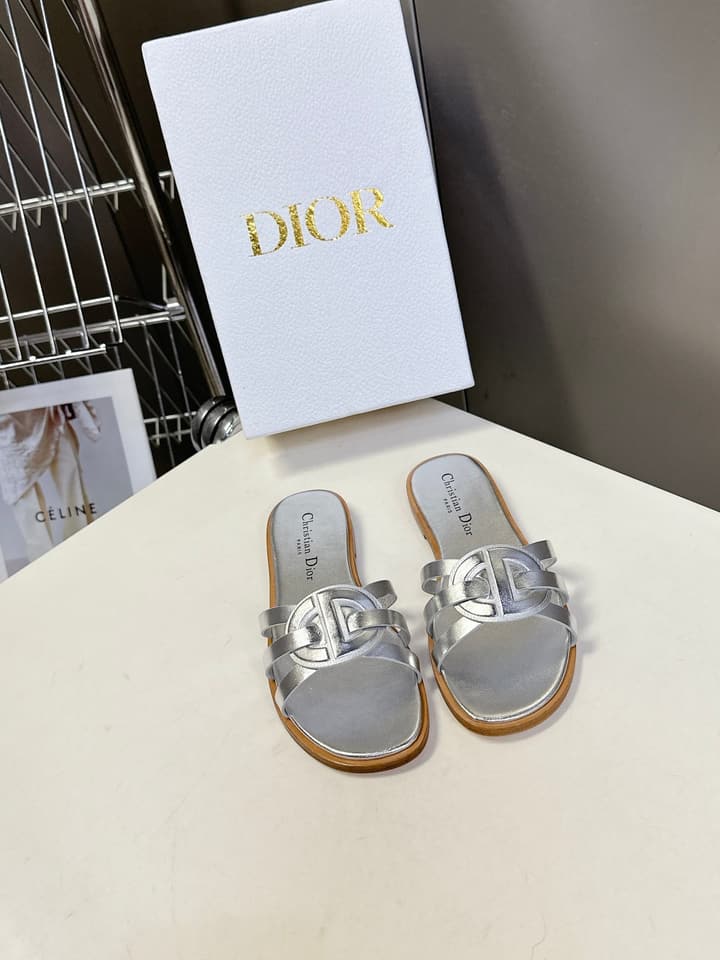 Dior CD Slides – 25SS in Black